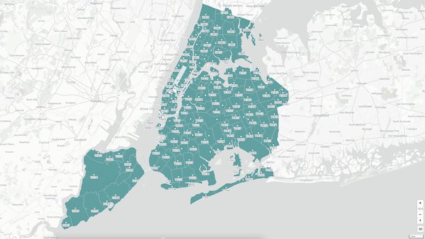 Demo - NY Postal Code Dataset